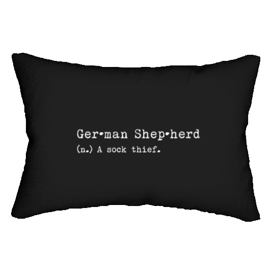 A Sock Thief German Shepherd Lumbar Pillows