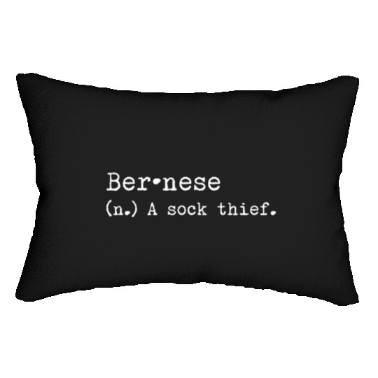 A Sock Thief Bernese Mountain Dog Lumbar Pillows