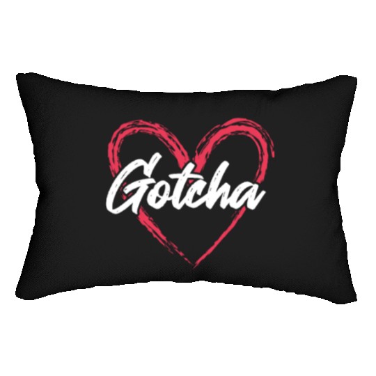 Gotcha Heart Adoption Lumbar Pillows