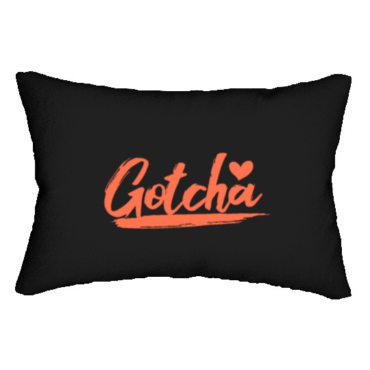 Gotcha Heart Adoption Lumbar Pillows
