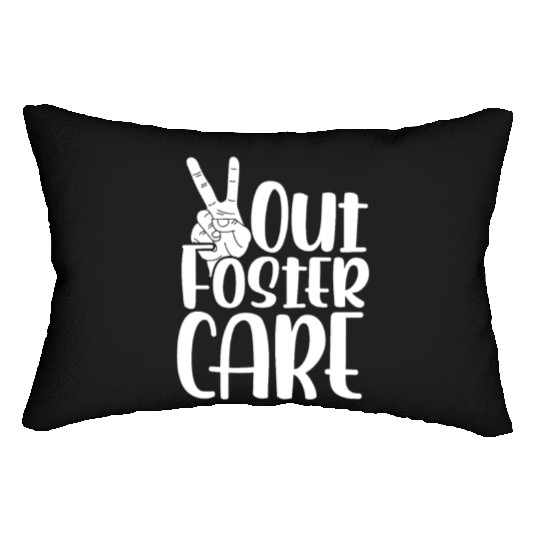Peace Out Foster Care Adoption Lumbar Pillows