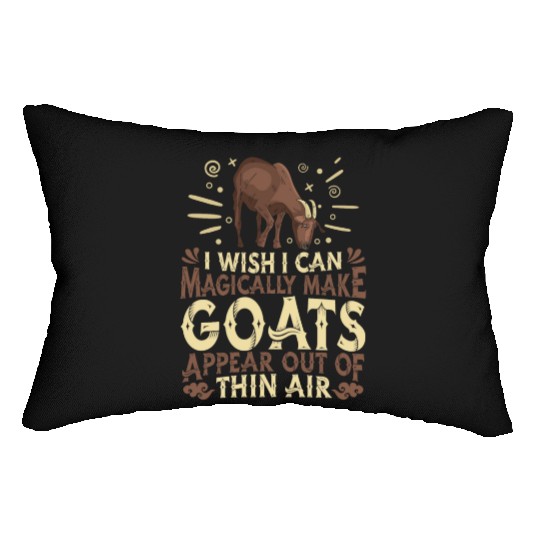 Goat Farmer Farming Lumbar Pillows