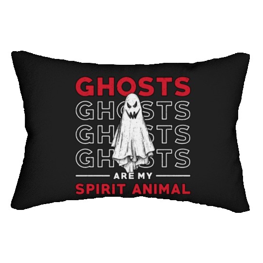 Ghosts Are My Spirit Animal Ghost Hunting Hunter Lumbar Pillows