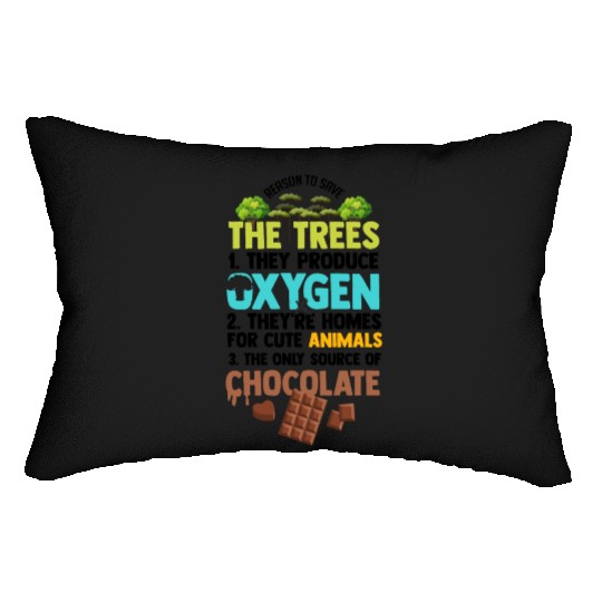 Novelty Reasons To Save Trees Planting Lumbar Pillows