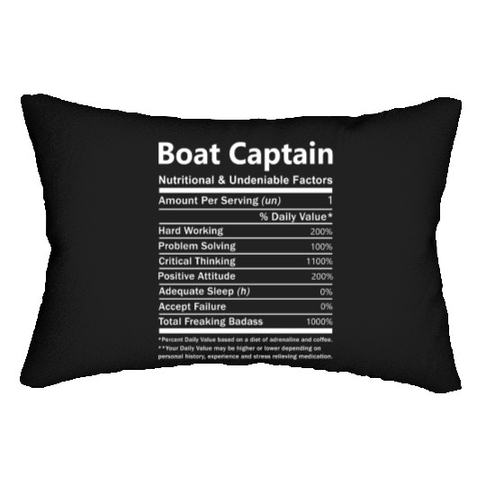 Boat Captain Lumbar Pillows - Nutritional And Undeniable
