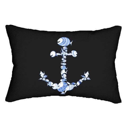 anchor fishes fish sea Kulifish sunset Lumbar Pillows