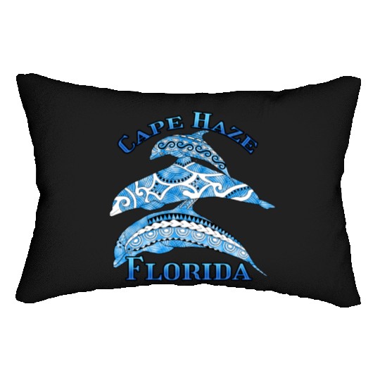 Cape Haze Florida Vacation Tribal Dolphins Lumbar Pillows
