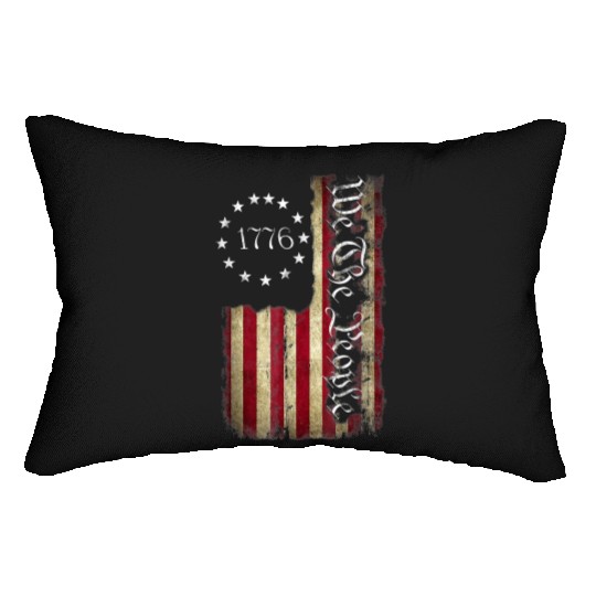 1776 We The People Patriotic American Constitution Lumbar Pillows