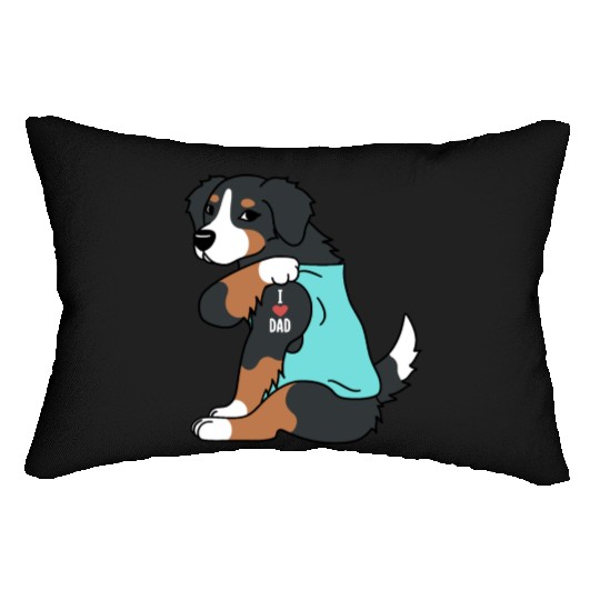 I Love Dad Bernese Mountain Dog Lumbar Pillows