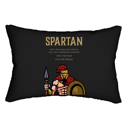 Spartan Soldier Motivation Warrior Training Lumbar Pillows