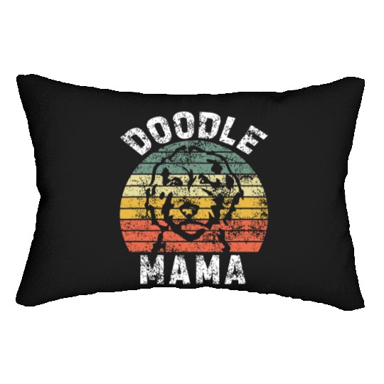 Doodle Mama Labradoodle Golden Doodle Dog Lover Lumbar Pillows