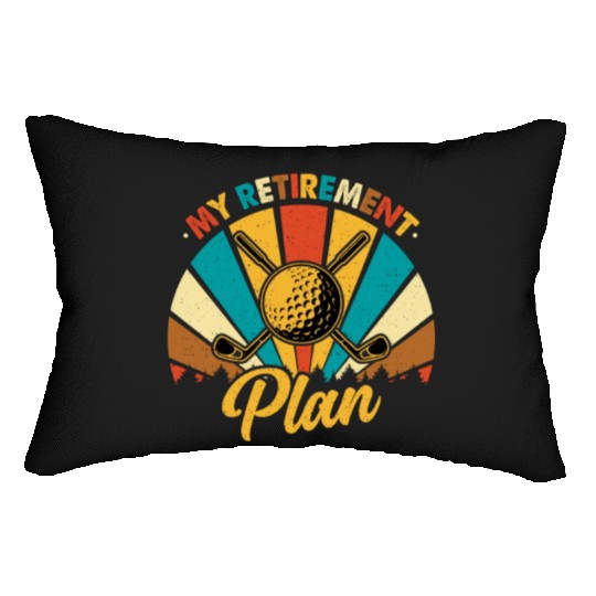 Retro Vintage Style My Retirement Plan Lumbar Pillows