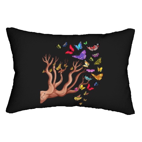 Monarch Butterflies Nature Butterfly Lumbar Pillows