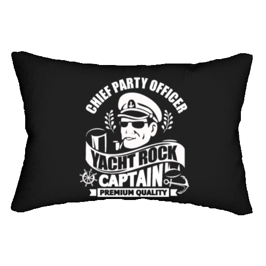 Chief Party Officer Yacht Rock Captain Lumbar Pillows