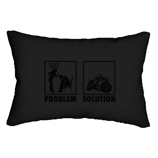 Motorcycle Motorcycle Racers Statement Problem Lumbar Pillows