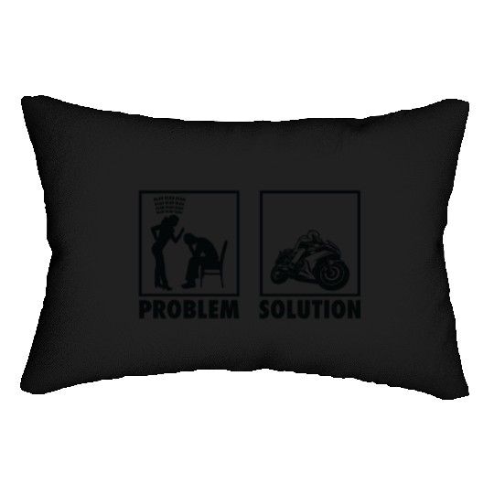 Motorcycle Motorcycle Racers Statement Problem Lumbar Pillows