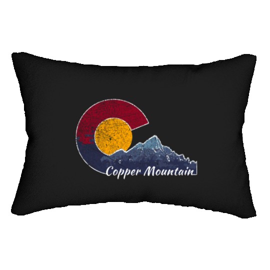 Copper Mountain Colorado Mountain Scenery Lumbar Pillows