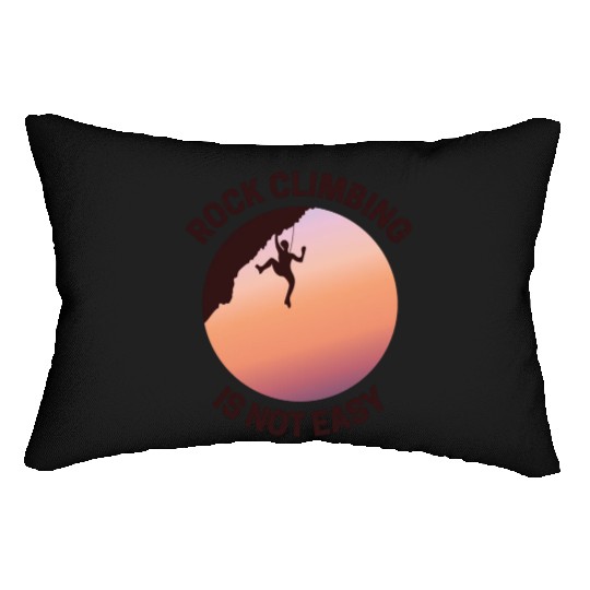 Rock Climbing Rappelling Not Easy Lumbar Pillows