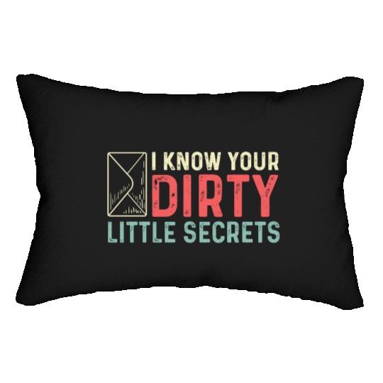 Little Dirty Secrets Joker Gift Lumbar Pillows