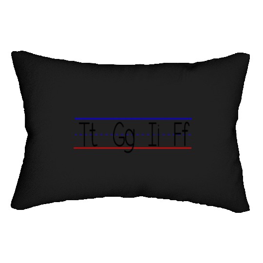 TGIF funny teacher thank god it's friday quote Lumbar Pillows