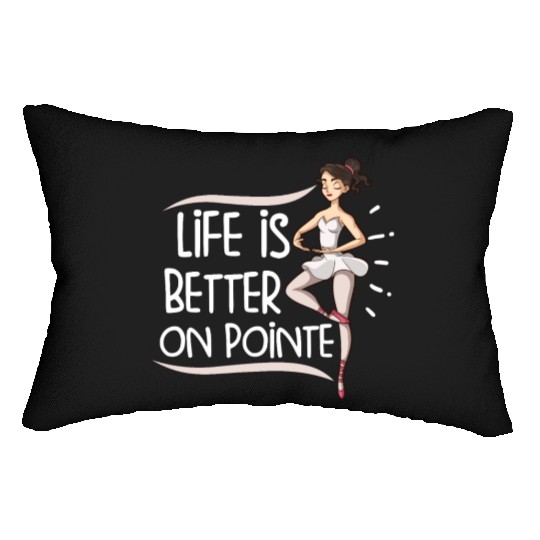 Ballet Ballerina Dance Dancer Dancing Ballet Gift Lumbar Pillows