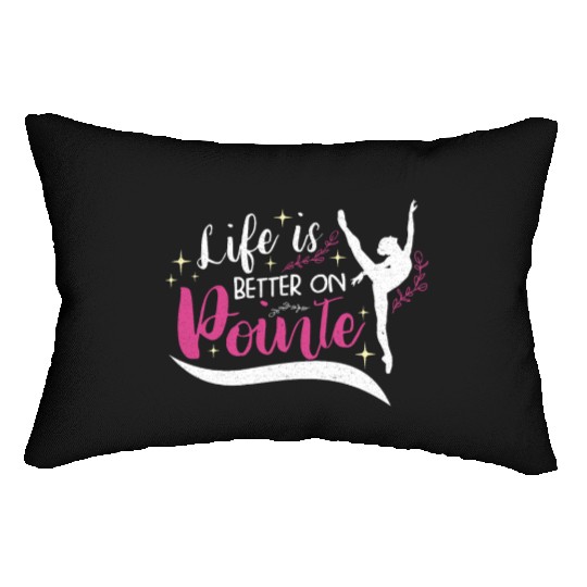 Ballet Ballerina Dance Dancer Dancing Ballet Gift Lumbar Pillows