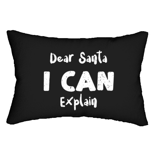Dear Santa I Can Explain Lumbar Pillows