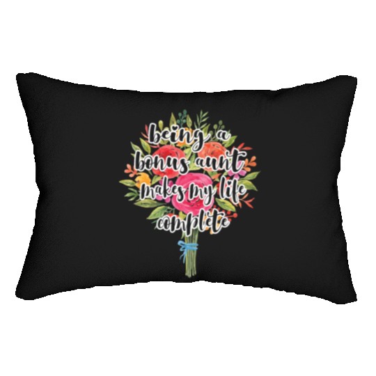 Proud Bonus Aunt Blessed Bonus Auntie Gift Lumbar Pillows