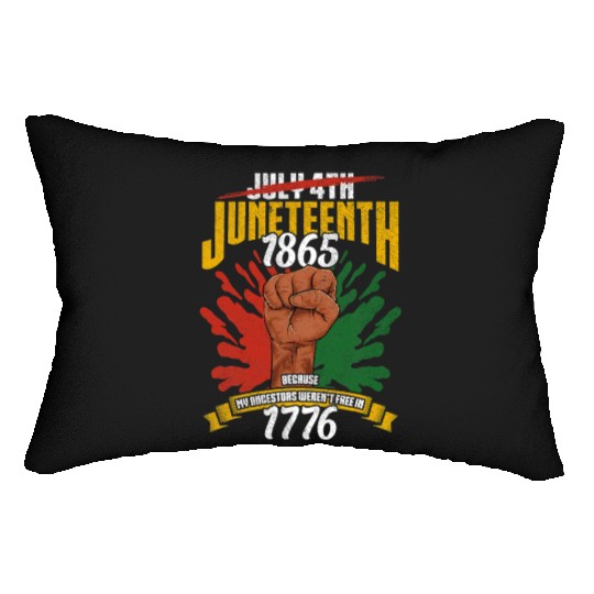 Juneteenth Black History Day Pride Gift Lumbar Pillows