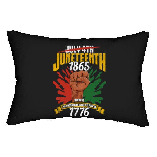 Juneteenth Black History Day Pride Gift Lumbar Pillows