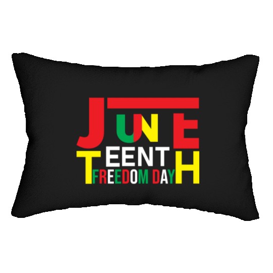 Juneteenth Black History Day Pride Gift Lumbar Pillows
