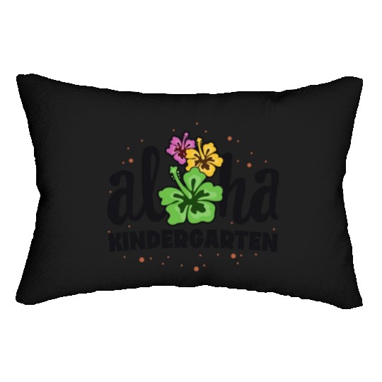 Aloha Kindergarten Kinder Teacher First Day Back Lumbar Pillows