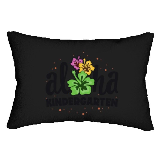 Aloha Kindergarten Kinder Teacher First Day Back Lumbar Pillows