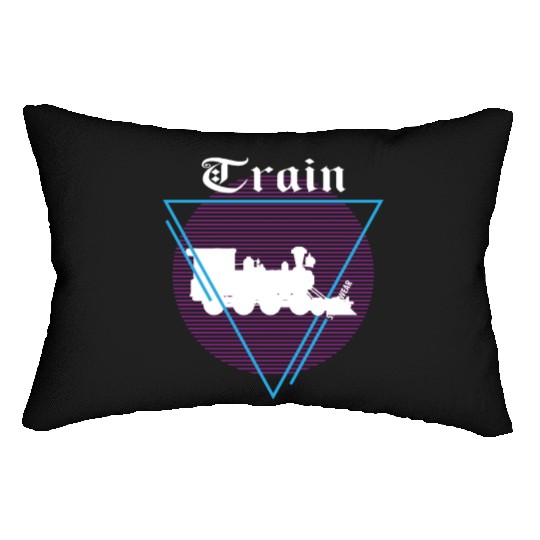 Vintage Train Good Lumbar Pillows
