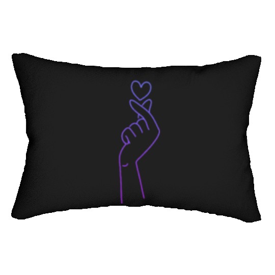 Finger Heart Pocket K-Pop K-Drama Lumbar Pillows