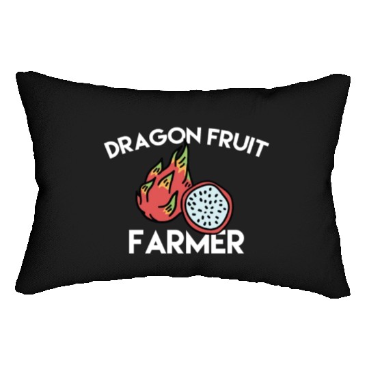 Dragon Fruit Farmer Lumbar Pillows
