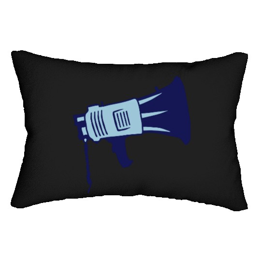 demonstration propaganda megaphone icon Lumbar Pillows