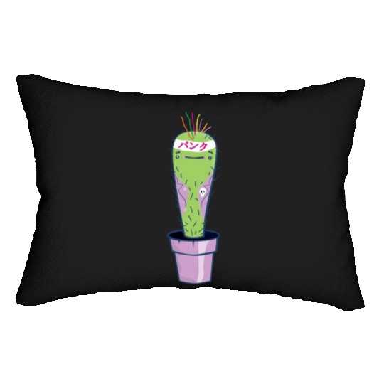 Punk rock cactus. Lumbar Pillows