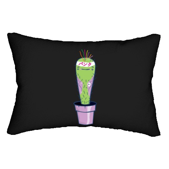 Punk rock cactus. Lumbar Pillows
