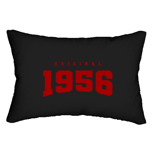 MODERN 1956 RED FONT Lumbar Pillows