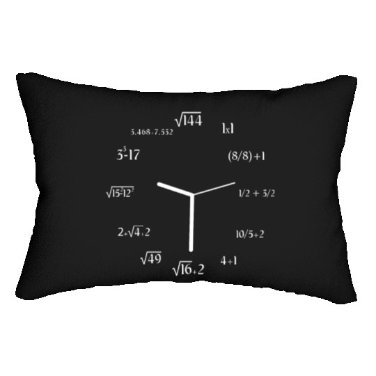 Math Meme Math Equation Joke Funny Math Clock Lumbar Pillows