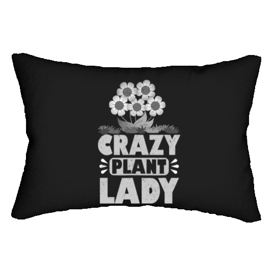 Plant Lady Funny Gardening flowering flowers Gift Lumbar Pillows