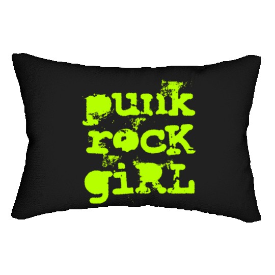 Punk Rock Girl Lumbar Pillows