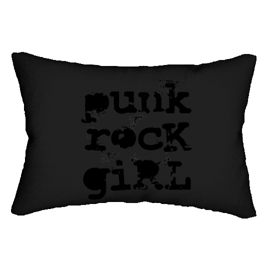 Punk Rock Girl Lumbar Pillows