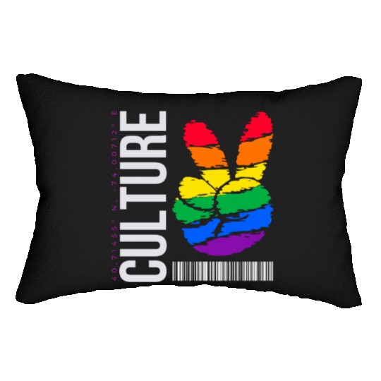 Culture pride, lgbt community Lumbar Pillows