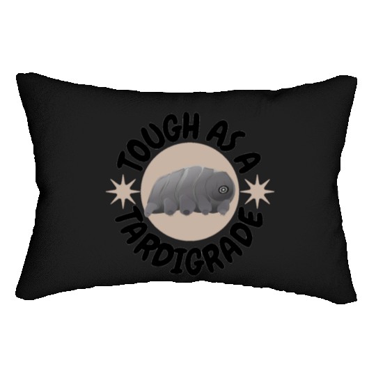 tough as a tardigrade,waterbear,science puns Lumbar Pillows