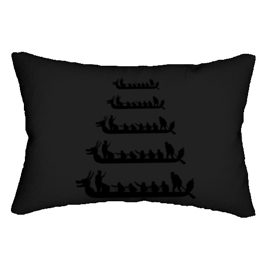 Dragon Boat Racing Crew Paddlers Water Sport Lumbar Pillows