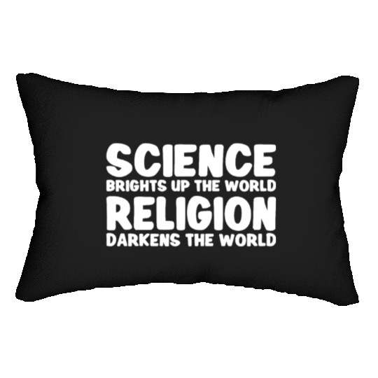 Atheist Atheism Anti Religion Securalism God Sucks Lumbar Pillows