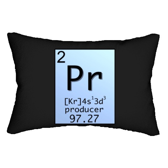 Music Producer Periodic Table Design Lumbar Pillows