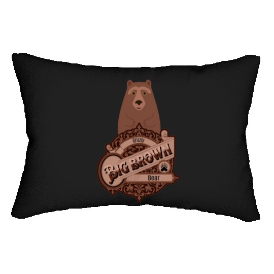 Grizzly bear Lumbar Pillows
